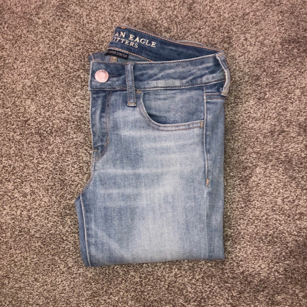 American Eagle Light Wash Jeggings